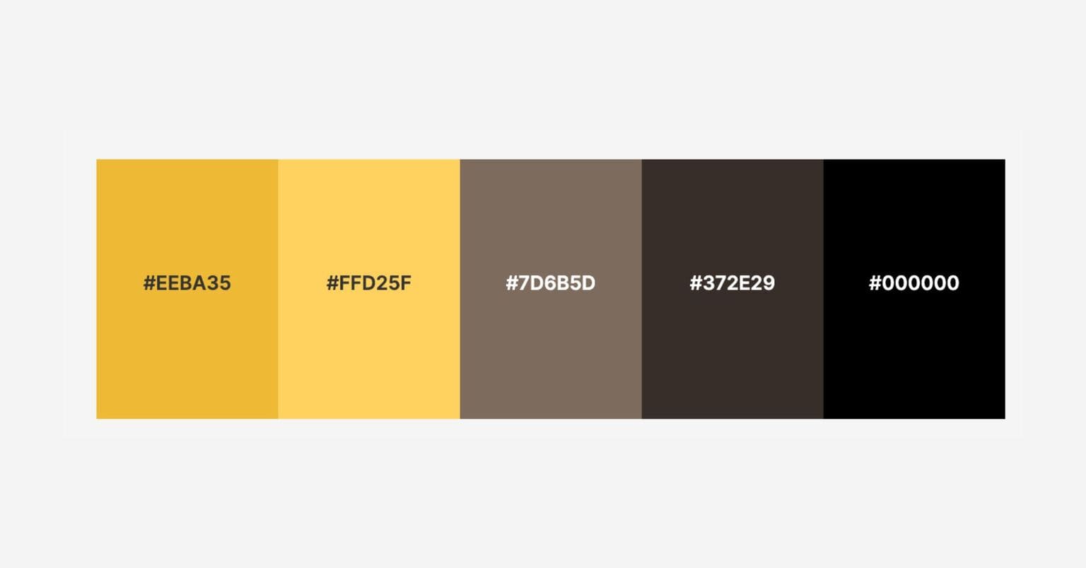 Hufflepuff Colors Palette with HEX Codes